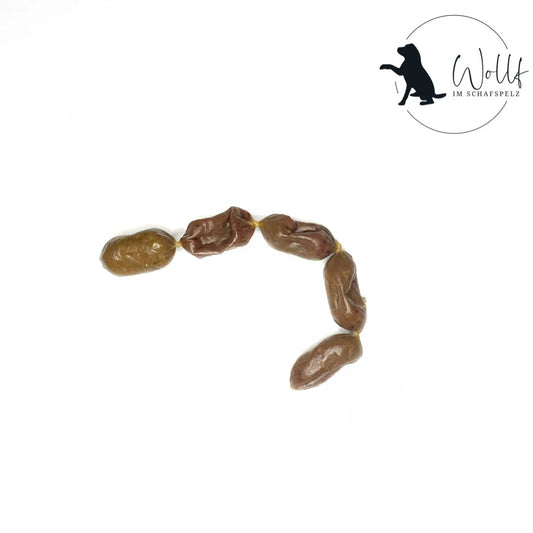 Lammwürstl-Minis mit  Brennnessel 100g Wollf im Schafspelz